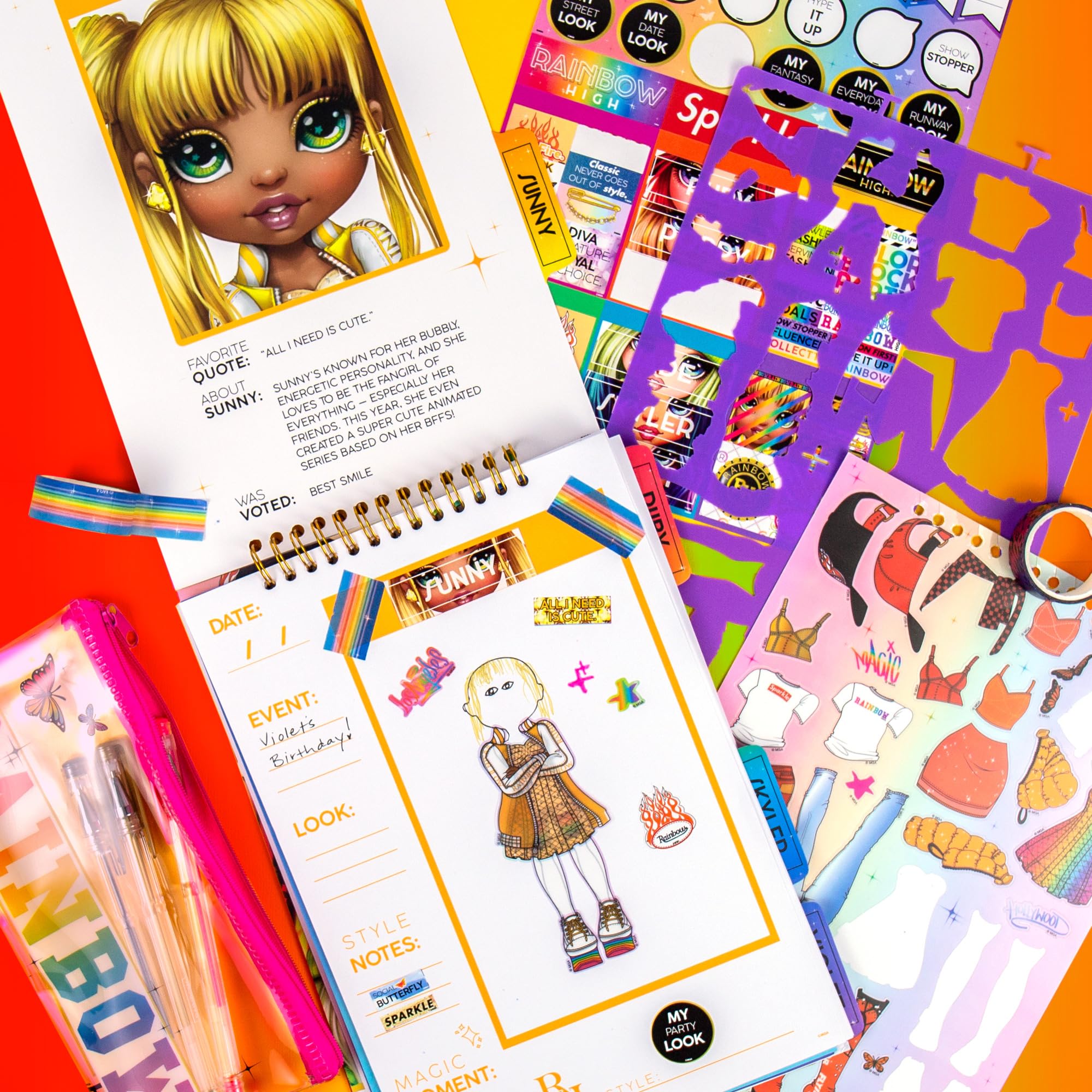 Foto 5 | Fashion Runway Rainbow High Con 6 Muñecas Troqueladas Y Más De 100 Unidades. - Venta Internacional.
