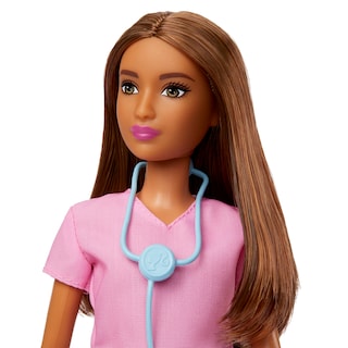 Foto 3 | Muñeca Moderna Barbie Professional Doctor Con Estetoscopio - Venta Internacional.
