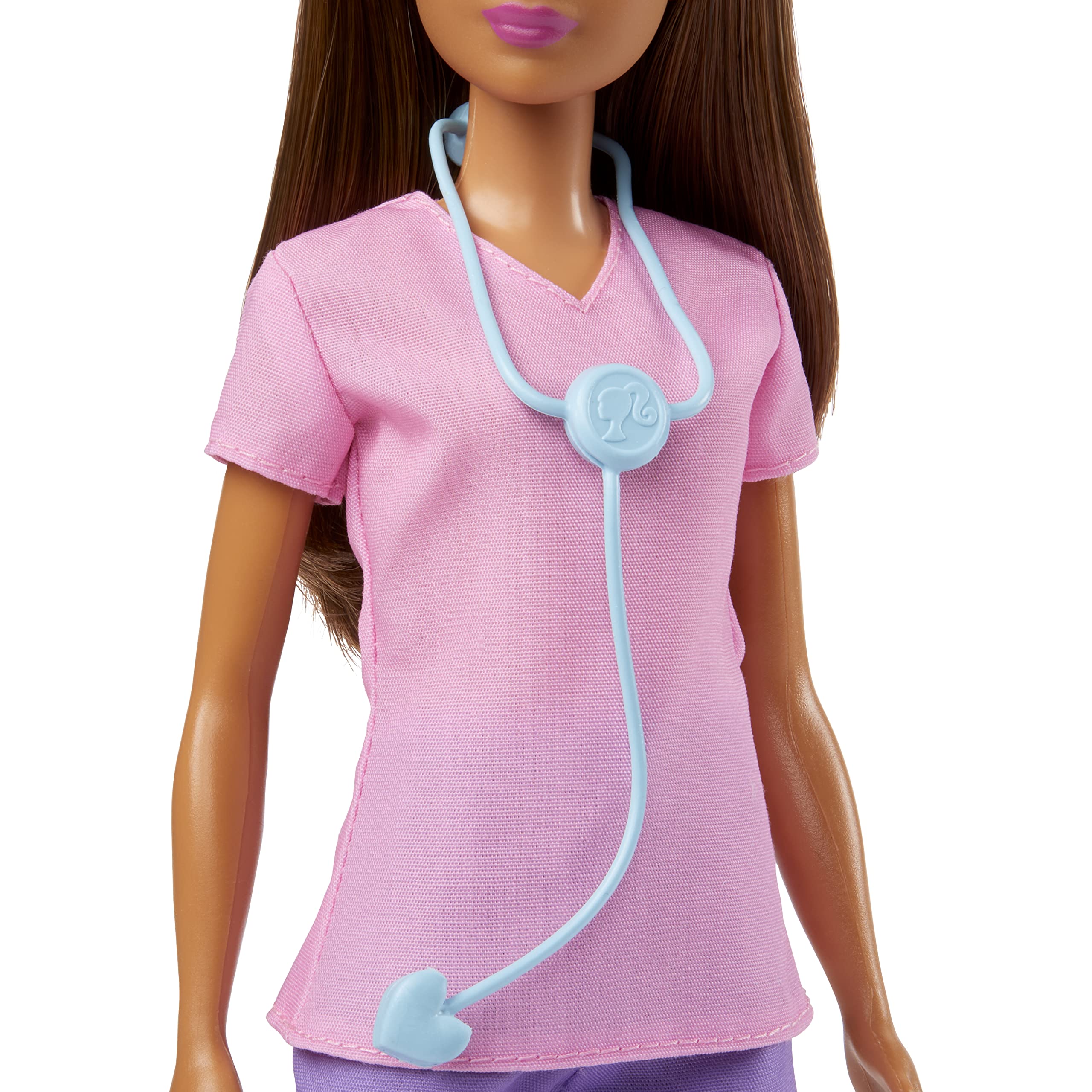 Foto 5 pulgar | Muñeca Moderna Barbie Professional Doctor Con Estetoscopio - Venta Internacional.