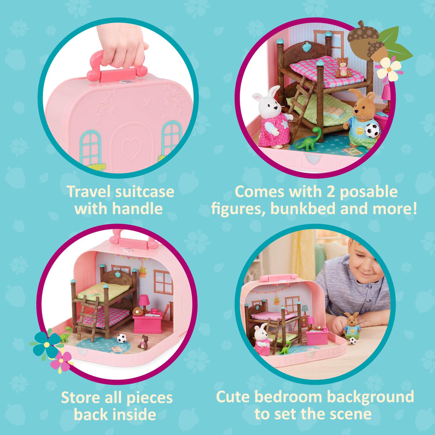 Foto 2 | Set De Juego Dollhouse Li'l Woodzeez Con 2 Figuras De Más De 3 Años - Venta Internacional.