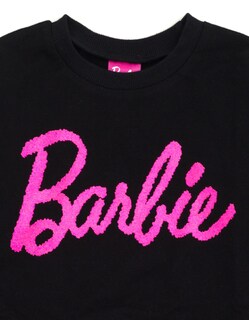 Foto 4 | Vestido Barbie Para Niñas Pequeñas, Felpa Francesa, Negro, 5t, Manga Larga - Venta Internacional.