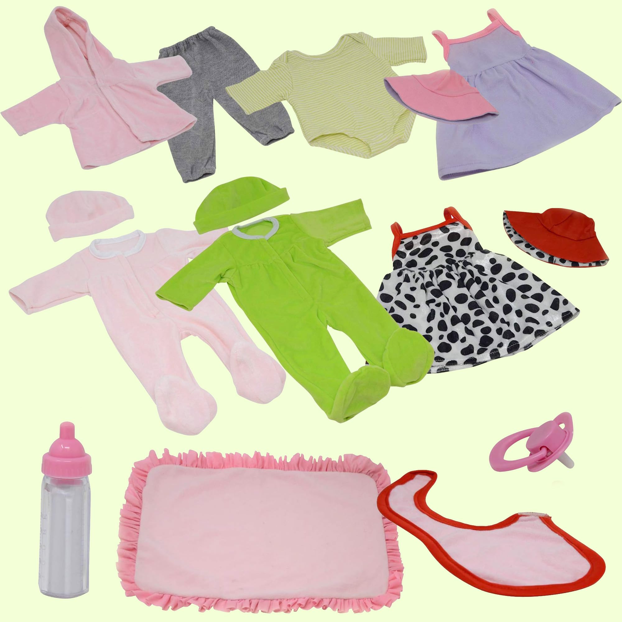 Foto 3 | Set De Ropa Para Muñecas Recién Nacidas Con Accesorios - Venta Internacional.