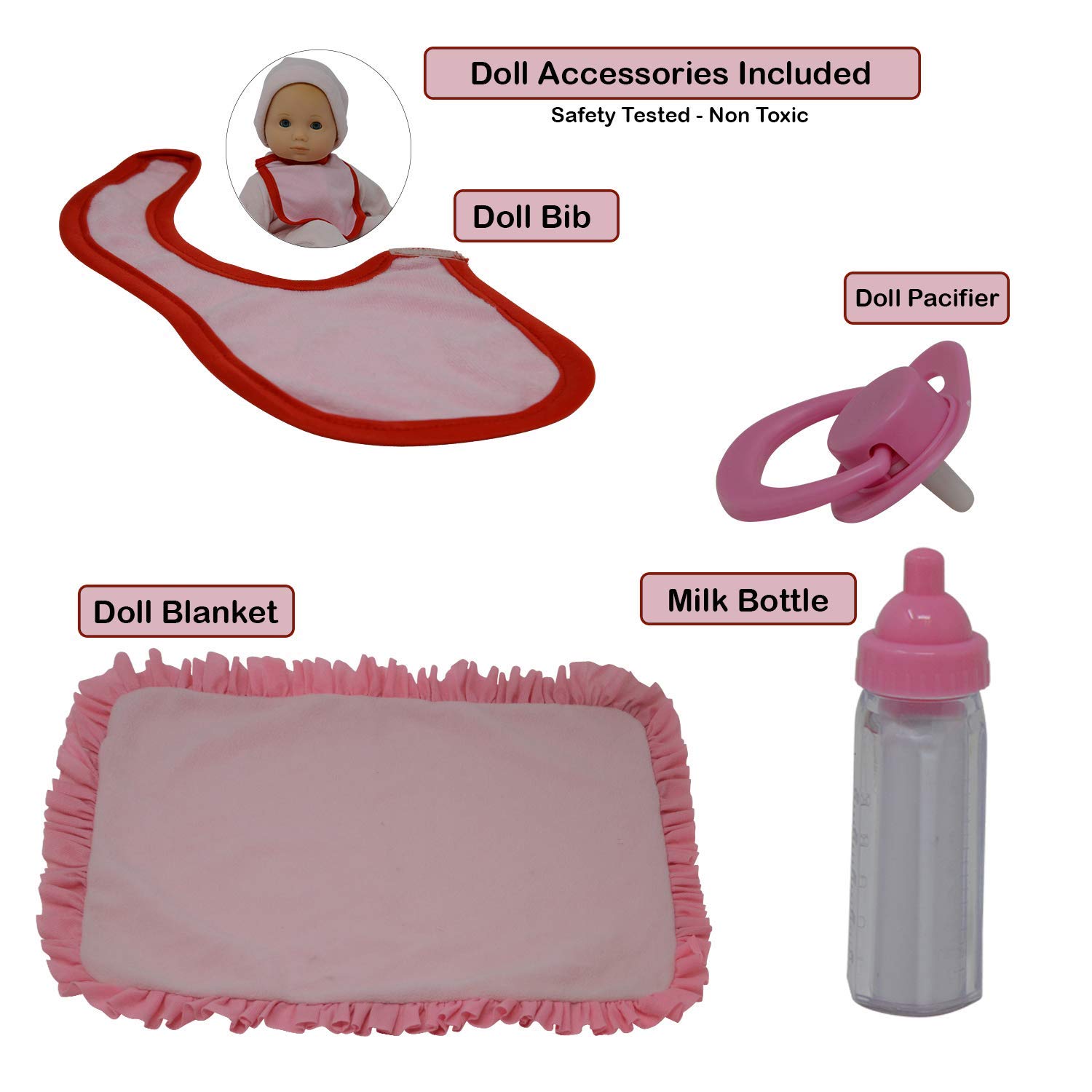 Foto 6 pulgar | Set De Ropa Para Muñecas Recién Nacidas Con Accesorios - Venta Internacional.