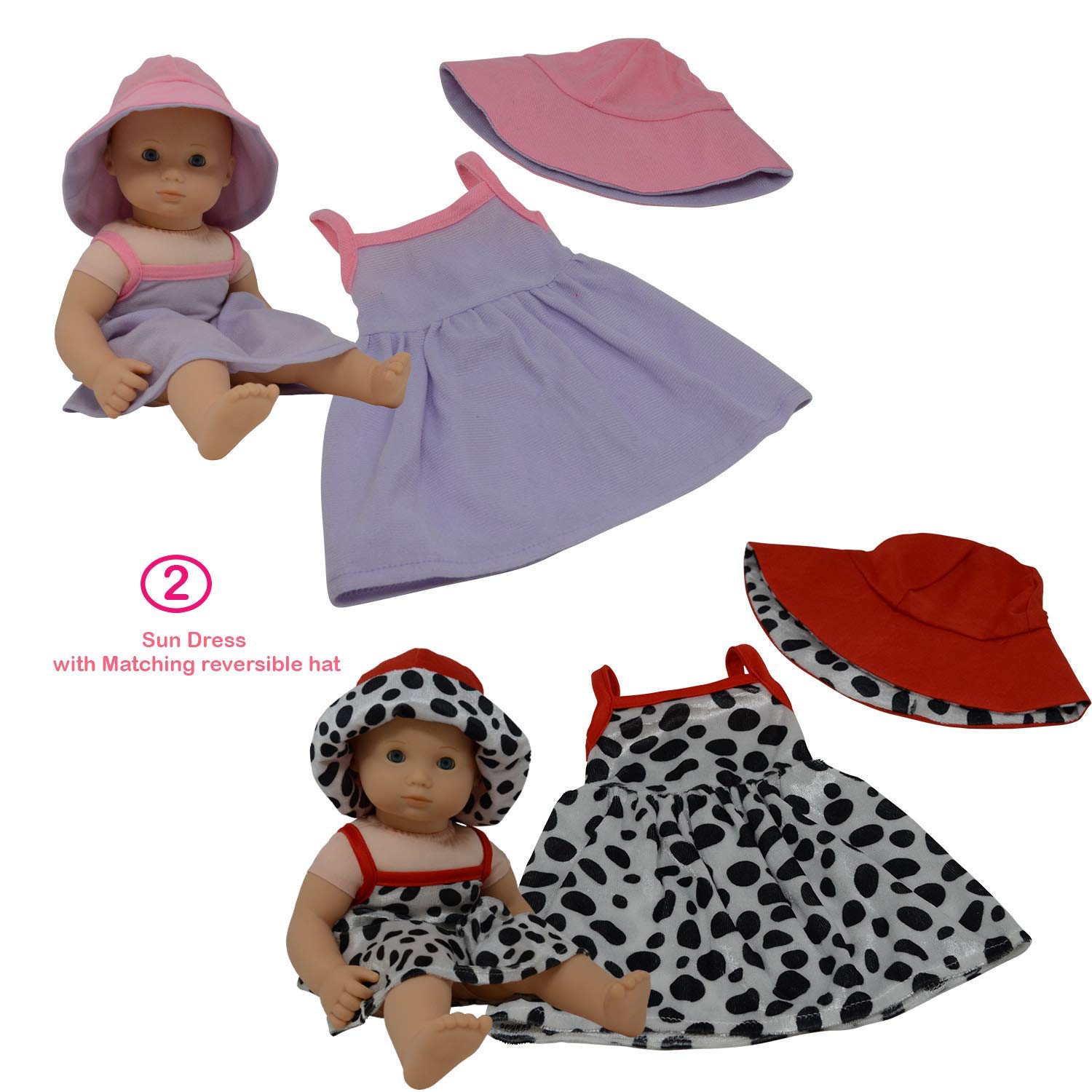 Foto 7 pulgar | Set De Ropa Para Muñecas Recién Nacidas Con Accesorios - Venta Internacional.