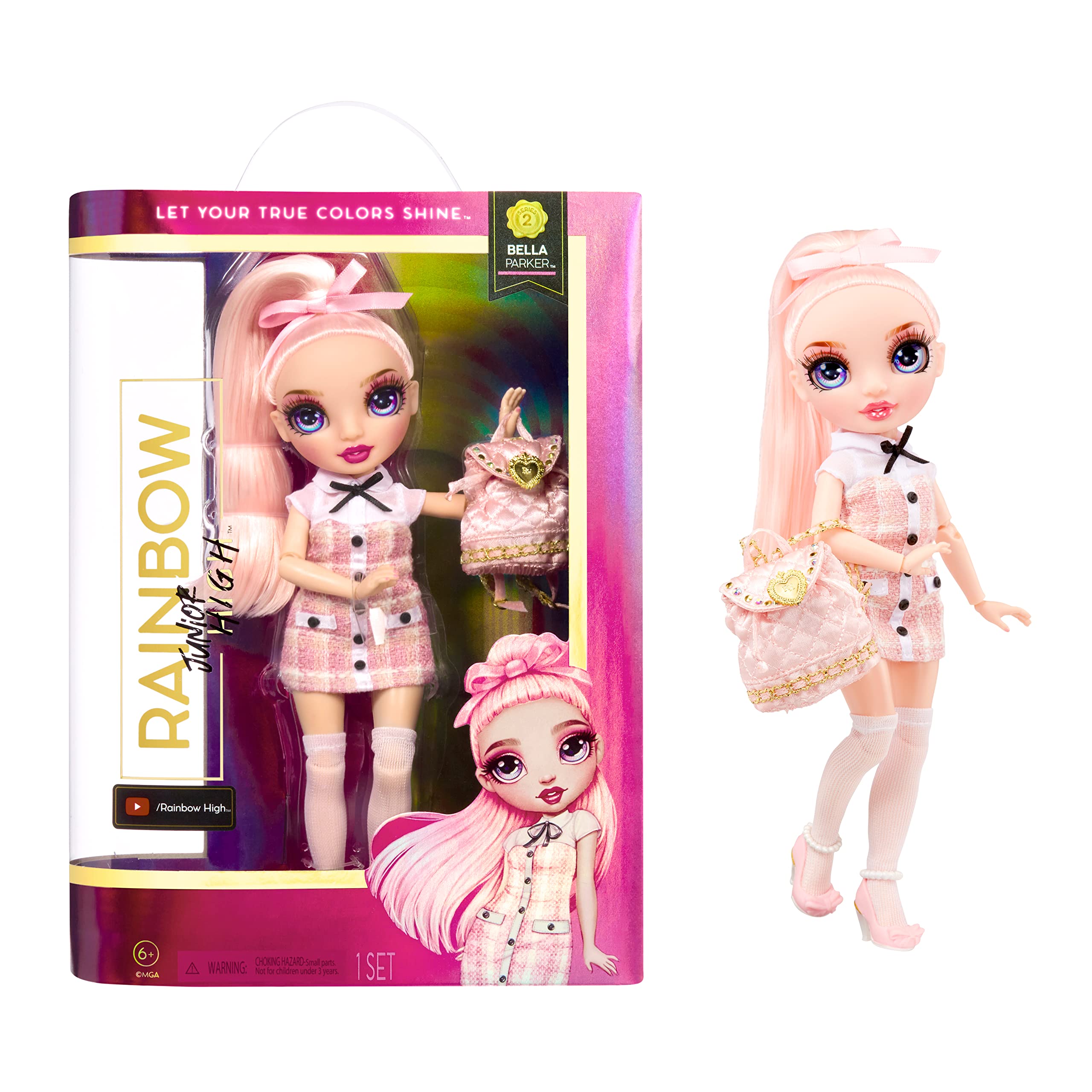 Foto 2 pulgar | Muñeca De Moda Rainbow High Jr High Serie 2 Bella Parker-9 - Venta Internacional.