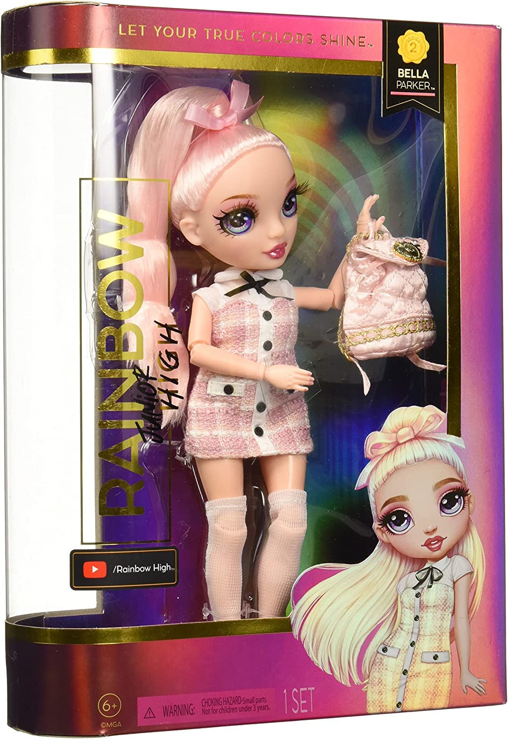 Foto 4 pulgar | Muñeca De Moda Rainbow High Jr High Serie 2 Bella Parker-9 - Venta Internacional.