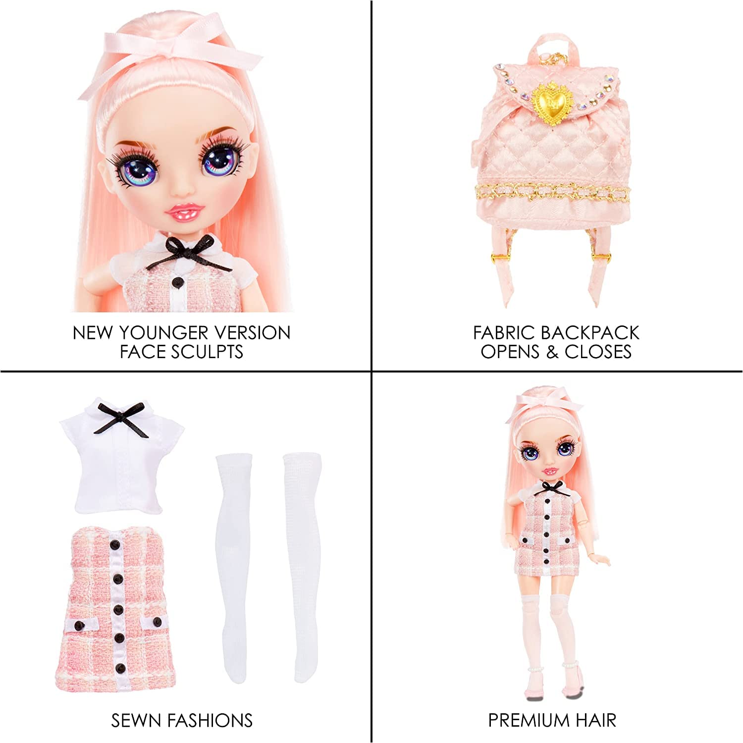 Foto 6 pulgar | Muñeca De Moda Rainbow High Jr High Serie 2 Bella Parker-9 - Venta Internacional.