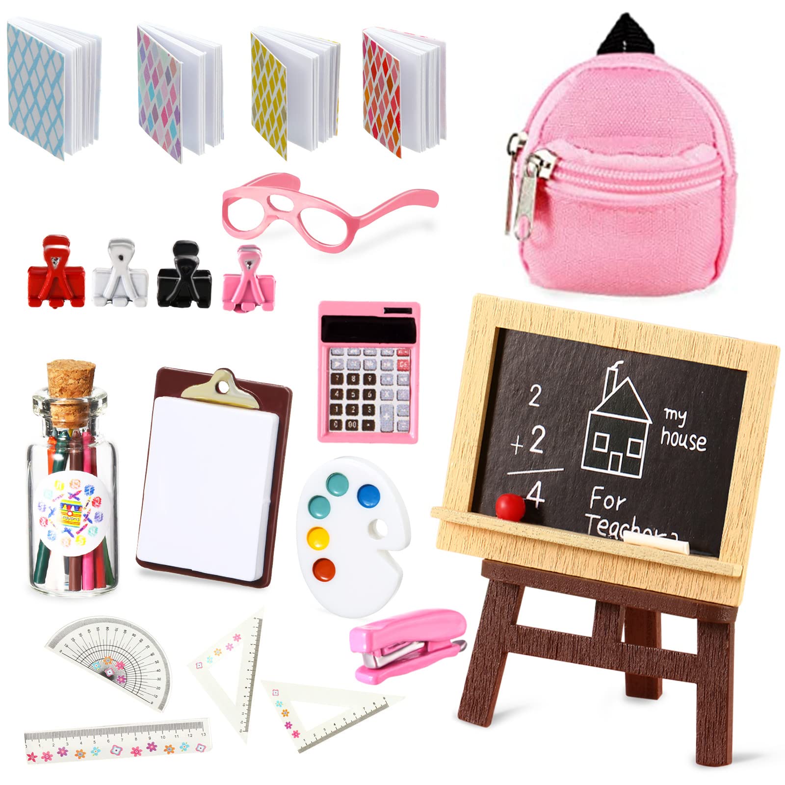 Foto 1 | Set De Material Escolar Para Muñecas Civaner, 18 Piezas - Venta Internacional.
