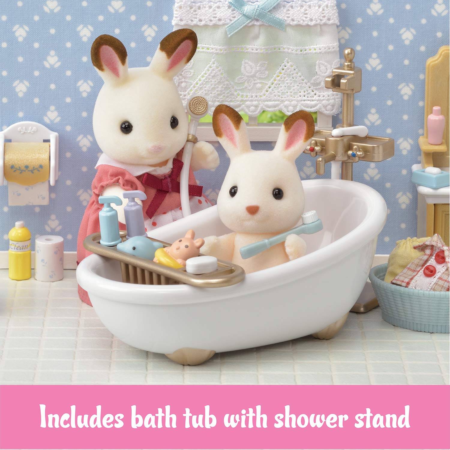 Foto 5 pulgar | Juego De Muebles Toy Dollhouse Calico Critters Country Bathroom - Venta Internacional.