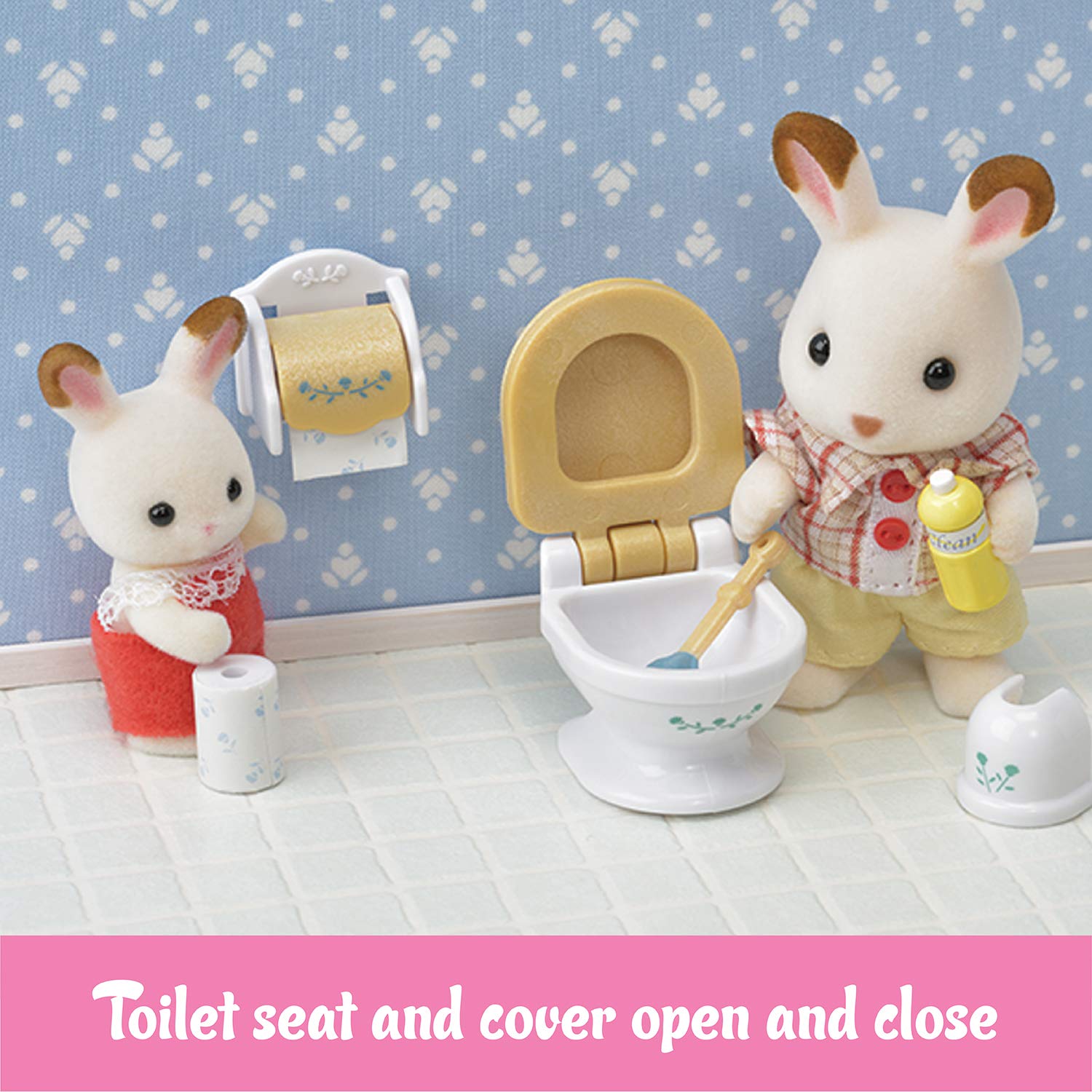 Foto 5 | Juego De Muebles Toy Dollhouse Calico Critters Country Bathroom - Venta Internacional.