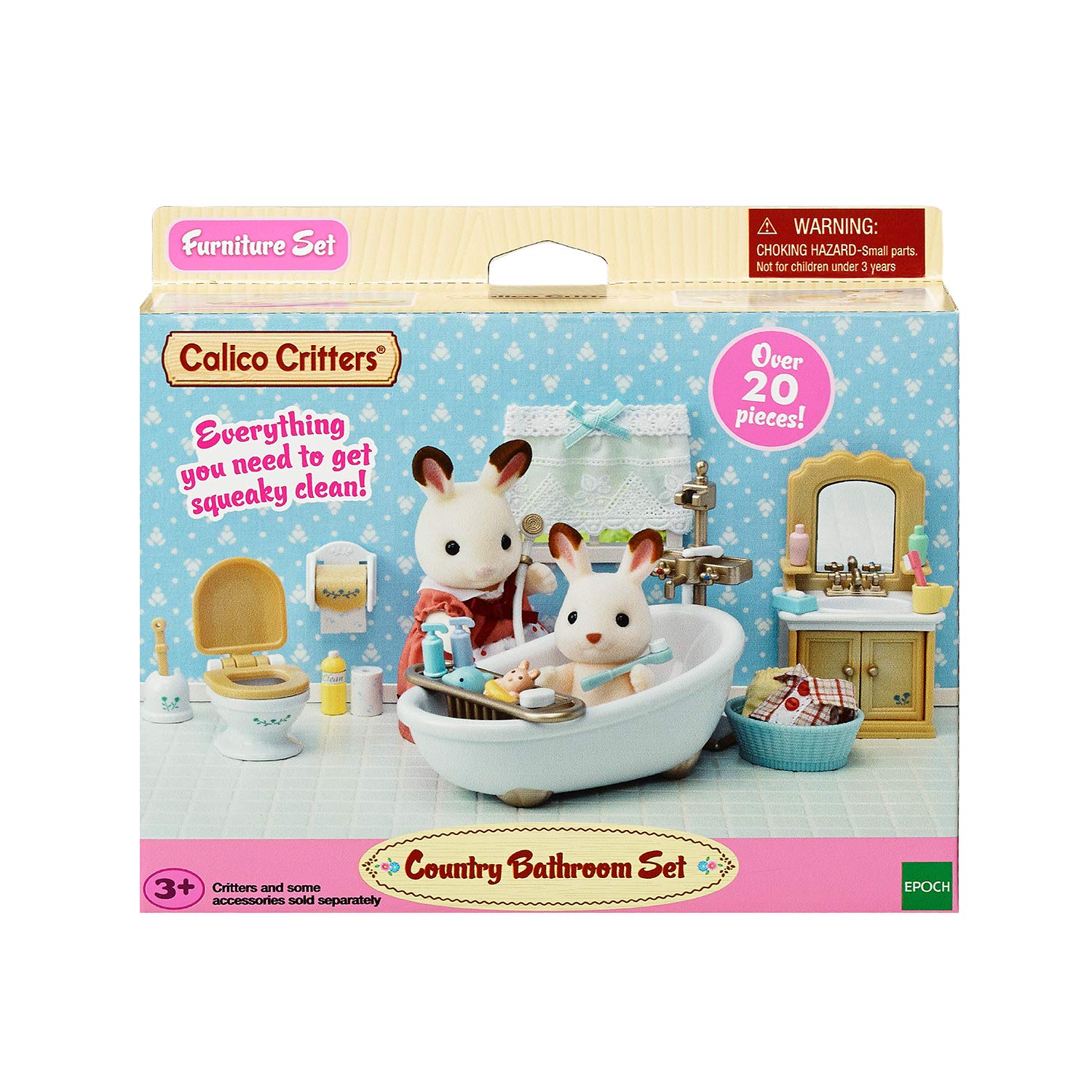 Foto 6 | Juego De Muebles Toy Dollhouse Calico Critters Country Bathroom - Venta Internacional.