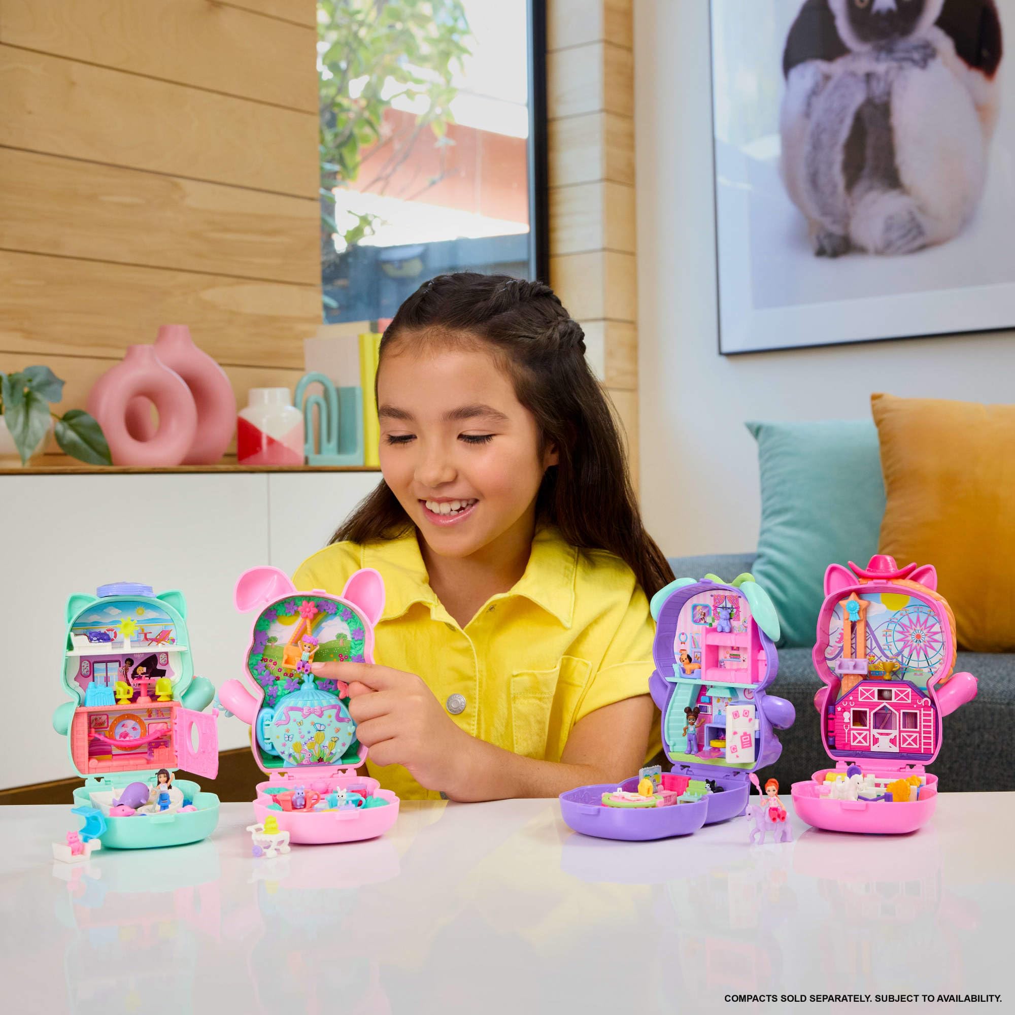 Foto 3 pulgar | Playset Polly Pocket Pony Rodeo Compact Con 1 Micromuñeca - Venta Internacional.