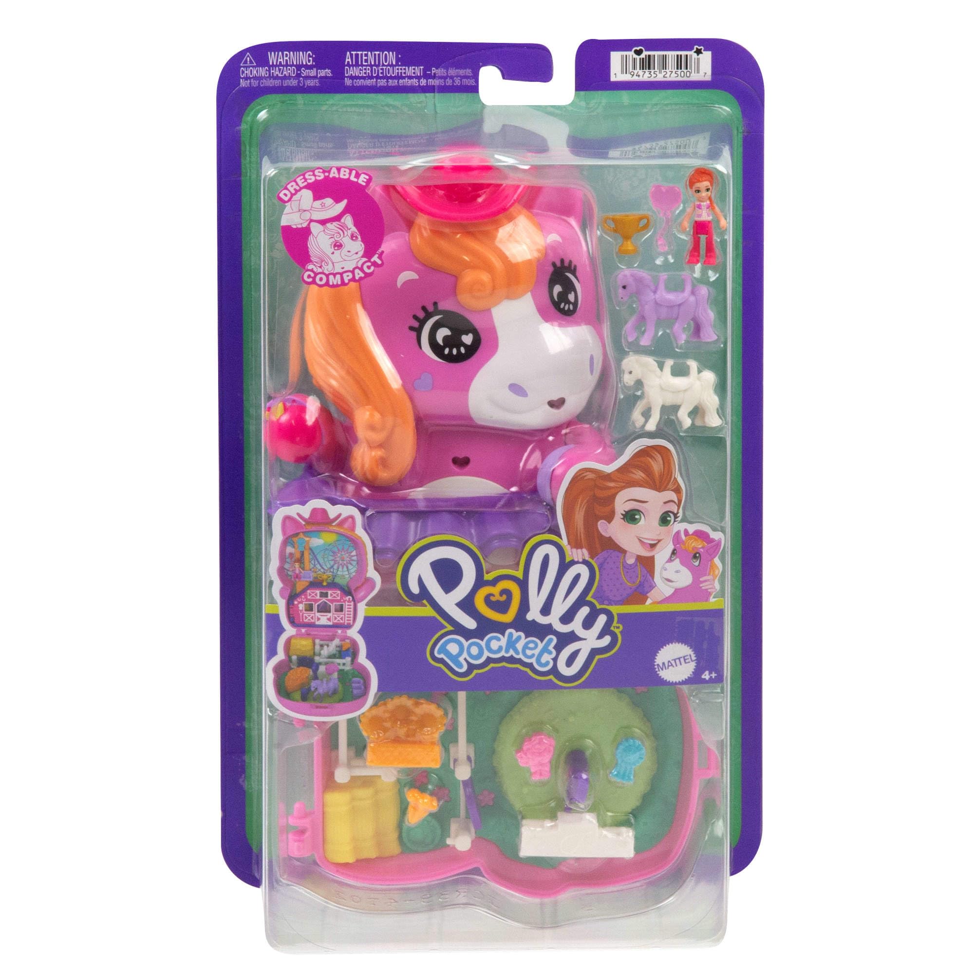 Foto 7 pulgar | Playset Polly Pocket Pony Rodeo Compact Con 1 Micromuñeca - Venta Internacional.