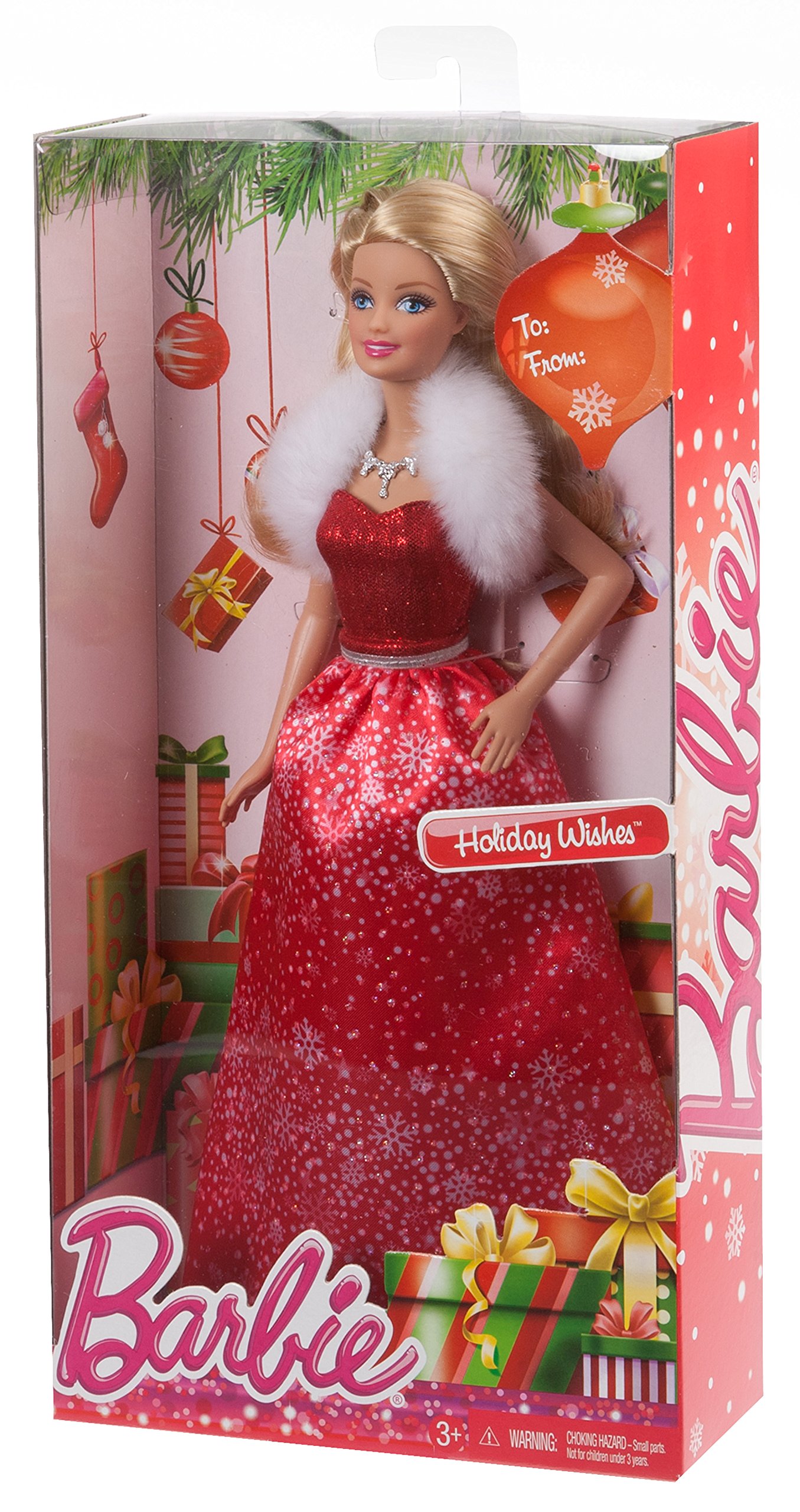 Foto 3 pulgar | Muñeca Navideña Barbie 2014 - Venta Internacional.