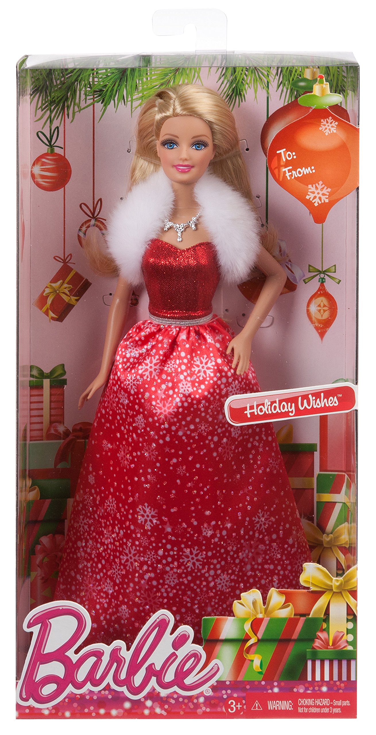 Foto 4 pulgar | Muñeca Navideña Barbie 2014 - Venta Internacional.