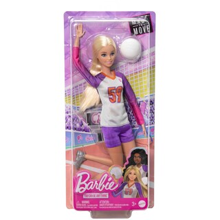 Foto 6 | Muñeca Moderna Barbie Careers, Jugadora De Voleibol Con Accesorios - Venta Internacional.