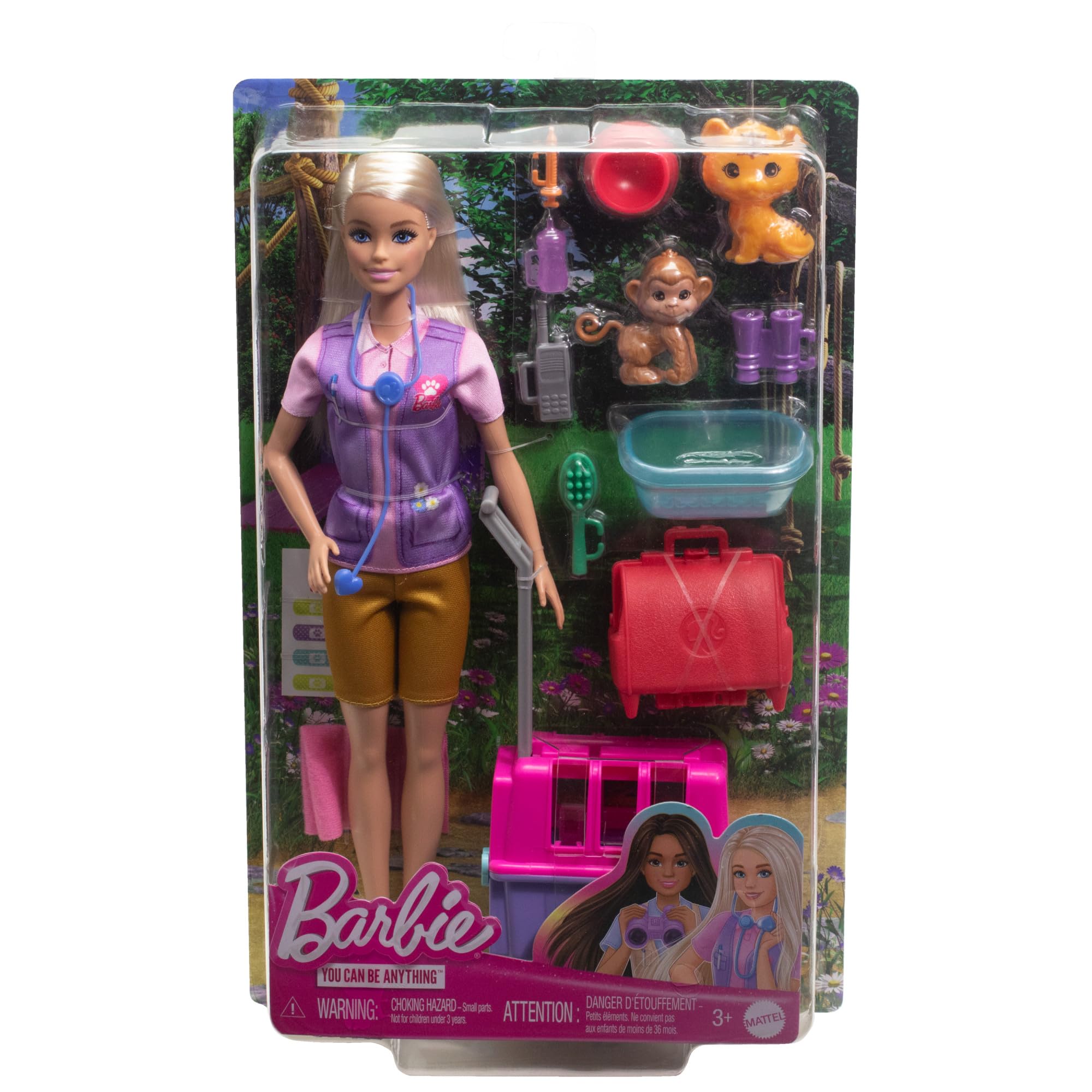Foto 7 pulgar | Set De Juego Barbie Animal Rescue & Recovery Con Muñeca Rubia - Venta Internacional.