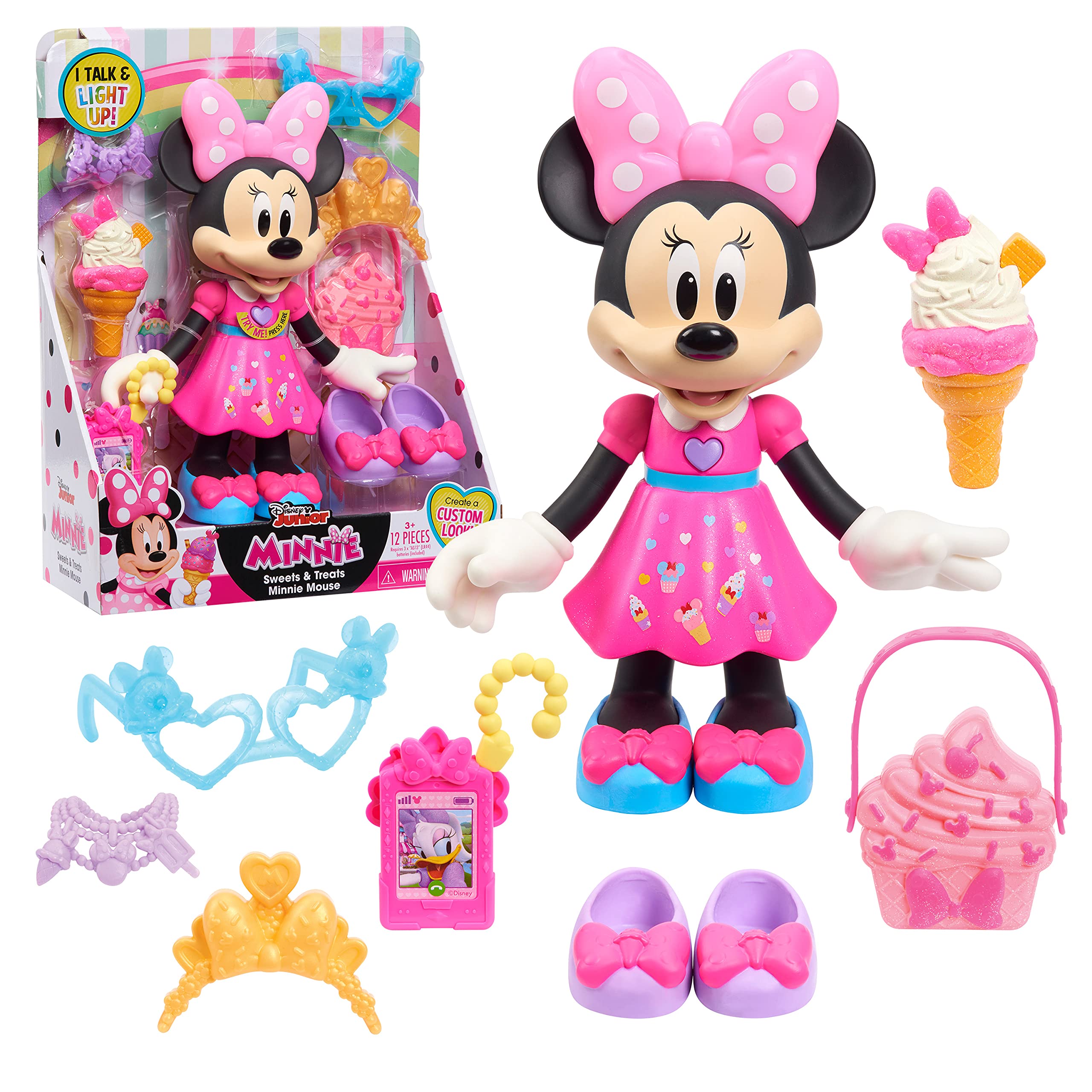 Foto 2 pulgar | Muñeca Just Play Disney Junior Sweets & Treats De Minnie Mouse, 25 Cm - Venta Internacional.