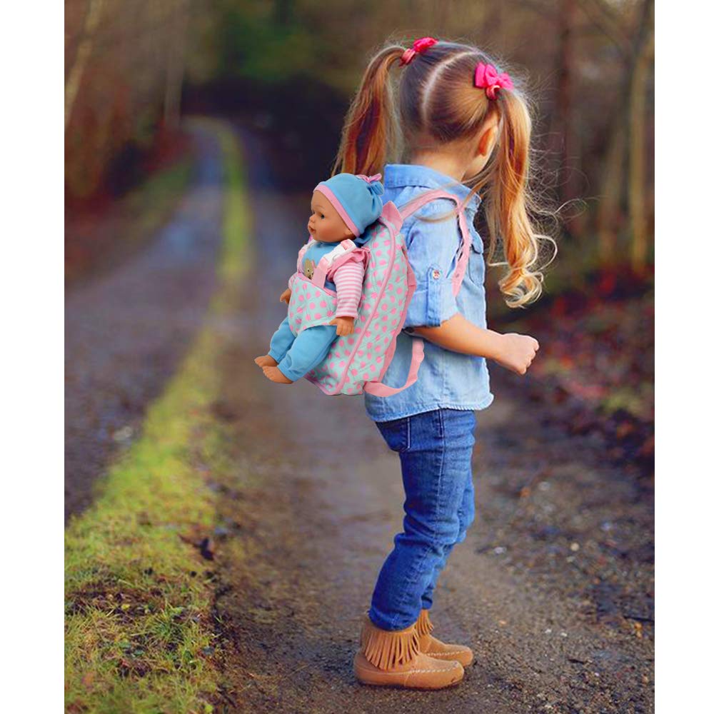 Foto 2 | Baby Dolls To Play 13 Soft Con Soporte Para Mochila, Color Rosa - Venta Internacional.