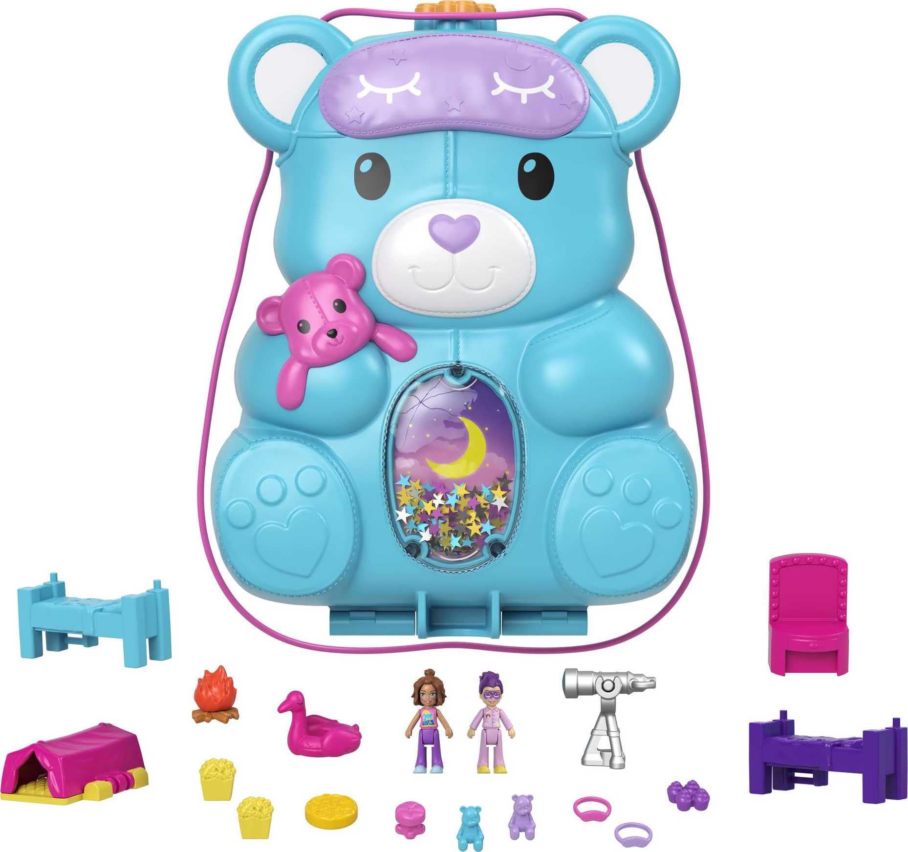 Foto 2 pulgar | Juguete De Viaje Polly Pocket 2 En 1 Con 2 Micromuñecas Y 16 Unidades - Venta Internacional.