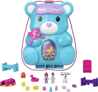 Foto 1 | Juguete De Viaje Polly Pocket 2 En 1 Con 2 Micromuñecas Y 16 Unidades - Venta Internacional.