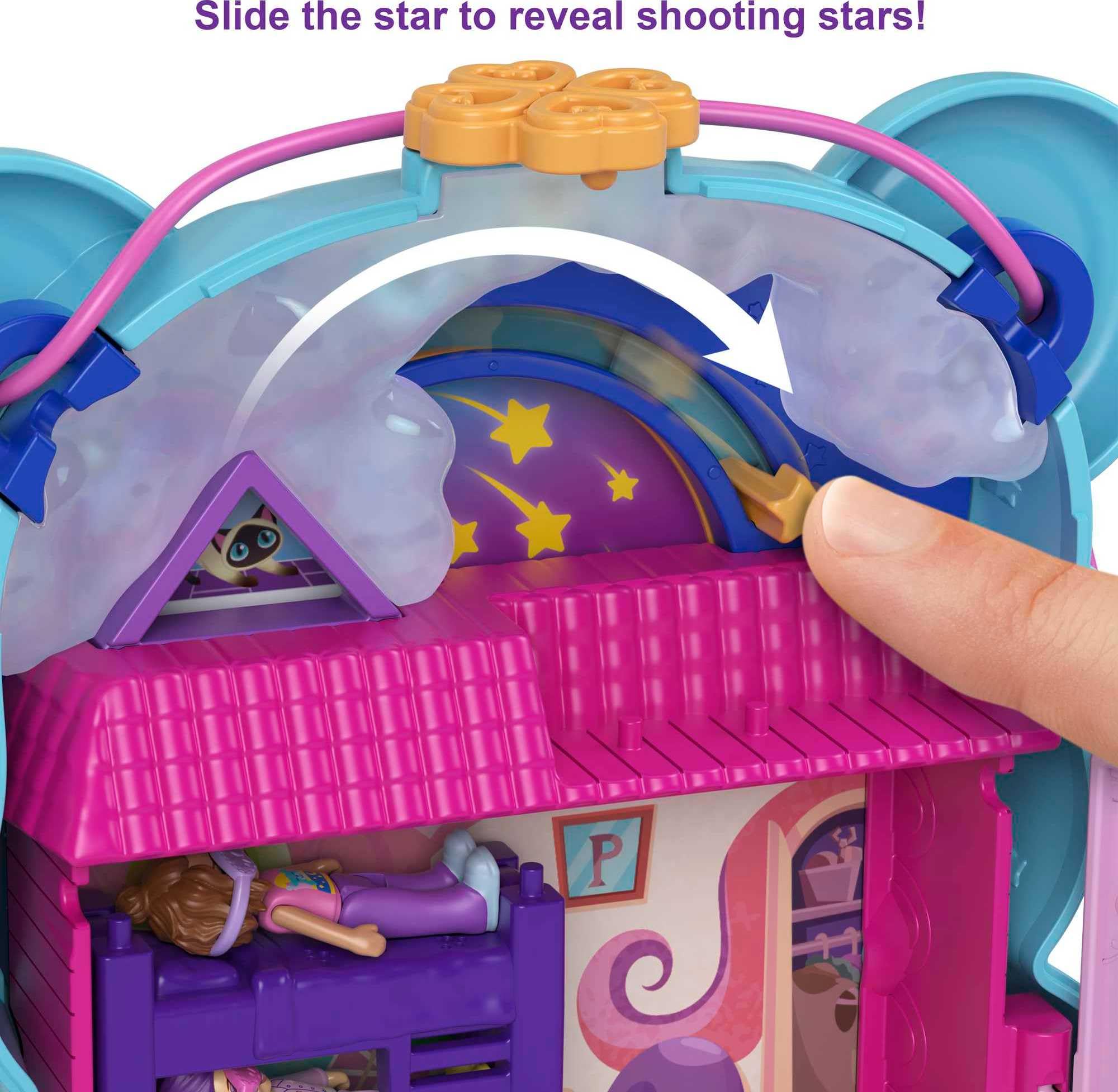 Foto 4 | Juguete De Viaje Polly Pocket 2 En 1 Con 2 Micromuñecas Y 16 Unidades - Venta Internacional.