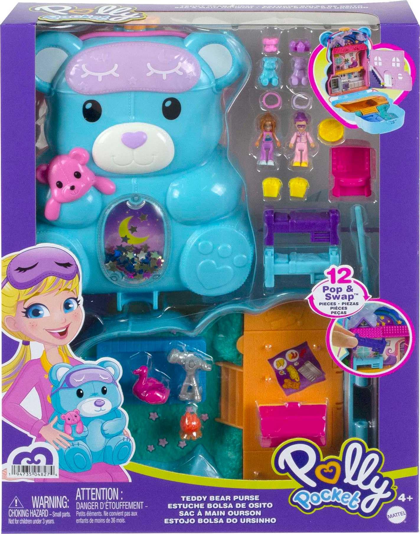 Foto 7 pulgar | Juguete De Viaje Polly Pocket 2 En 1 Con 2 Micromuñecas Y 16 Unidades - Venta Internacional.