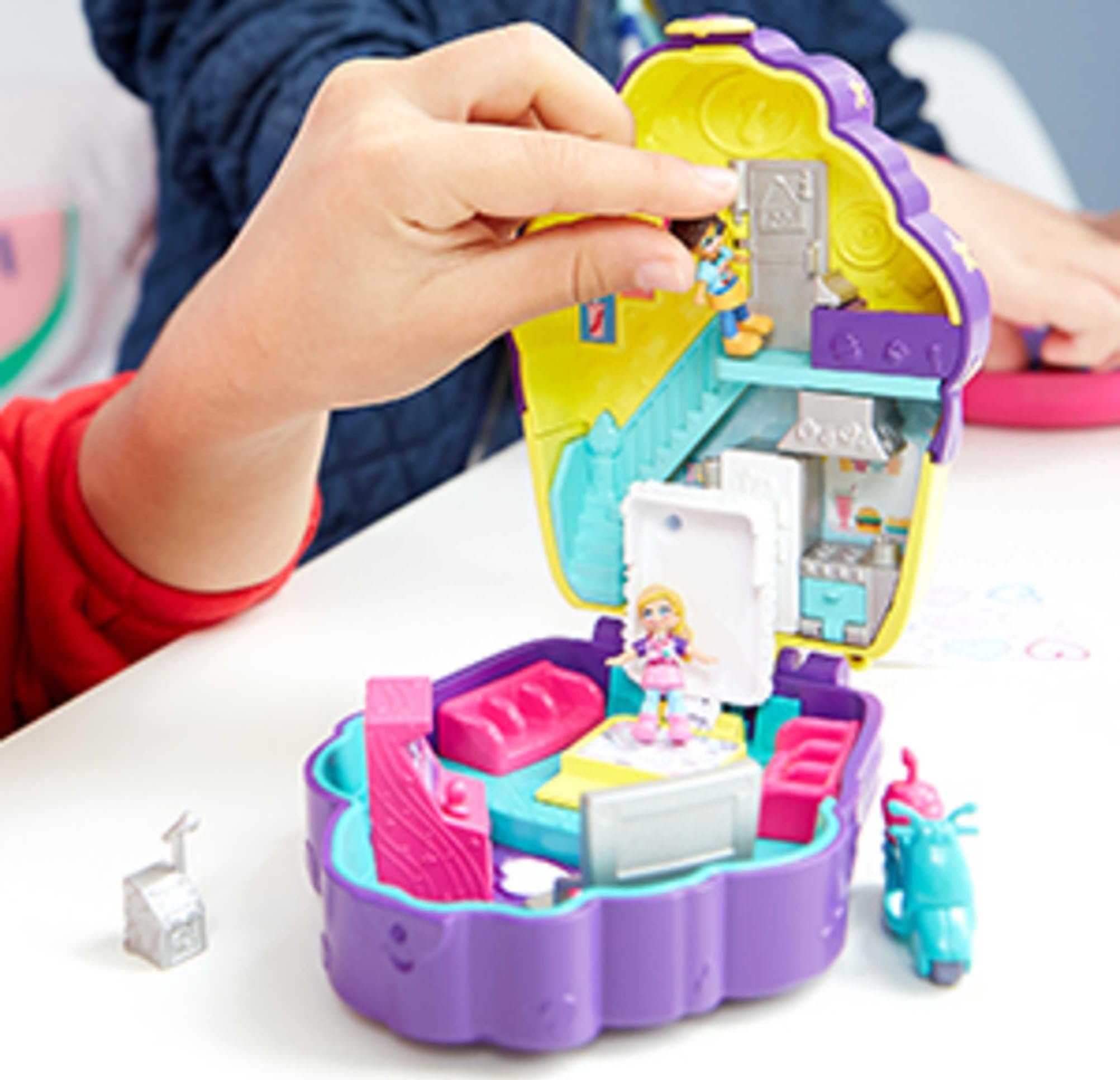 Foto 4 pulgar | Playset Polly Pocket World Cupcake Con 2 Micromuñecas - Venta Internacional.