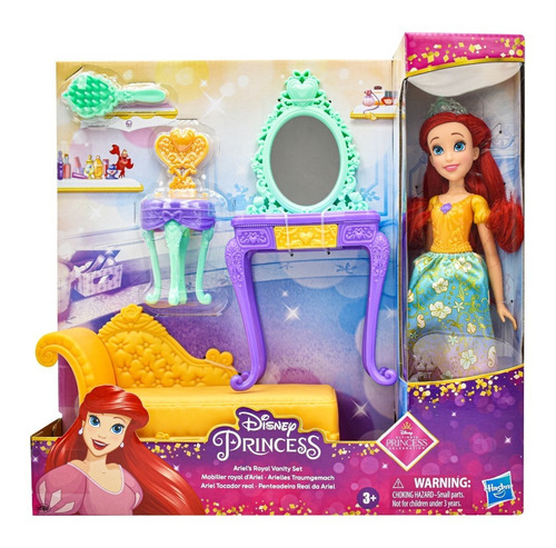 Foto 1 | Princesas Disney Ariel Tocador Real 26 Cm Hasbro