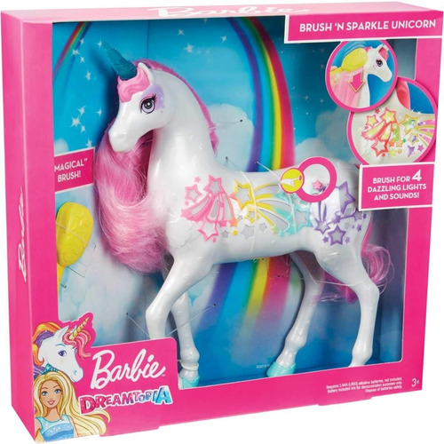 Foto 1 | Barbie Unicornio Dreamtopia Luz Y Sonido Mattel