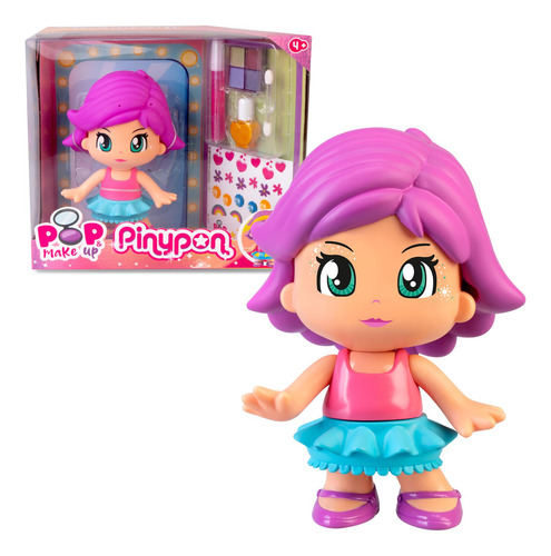 Pinypon Pop Y Make Up Muñeca 17 Cm Diseña Famosa