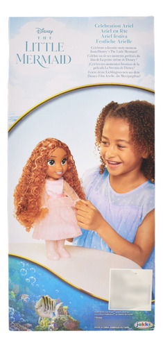 Foto 4 pulgar | Disney La Sirenita Ariel Festiva Vestido Rosa Jakks Pacific
