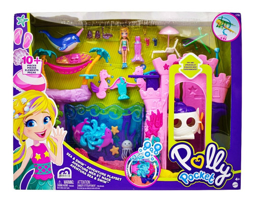 Foto 2 pulgar | Polly Pocket Aventura Sea Y Swim Mattel