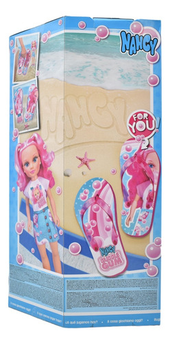 Foto 4 pulgar | Nancy Bubble Gum Con Sandalias Para Ti Muñeca 44cm Famosa