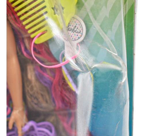 Foto 2 | Barbie Totally Hair Vestido De Flores Muñeca 29cm Mattel Cd