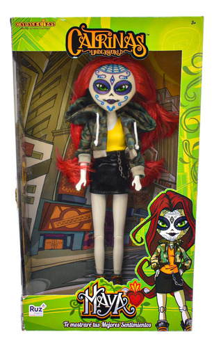 Foto 2 pulgar | Catrinas Underworld Maya Sudadera Calaveritas 30cm Ruz Da