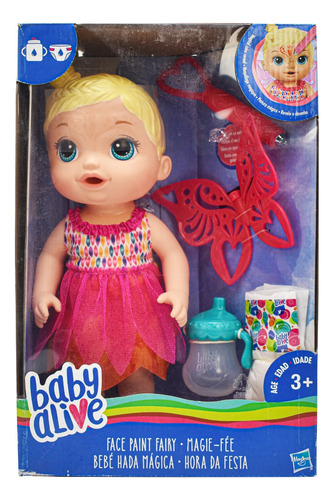 Foto 2 pulgar | Baby Alive Bebe Hada Magica Vestido Rojo Hasbro Cd