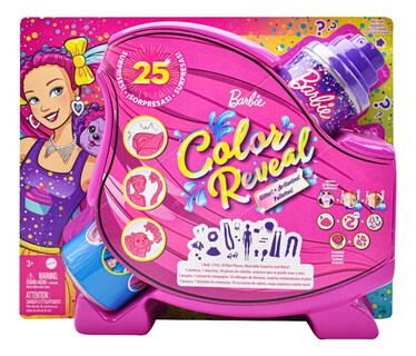 Foto 1 | Barbie Color Reveal Brillantina 25 Sorpresas Rosa Mattel