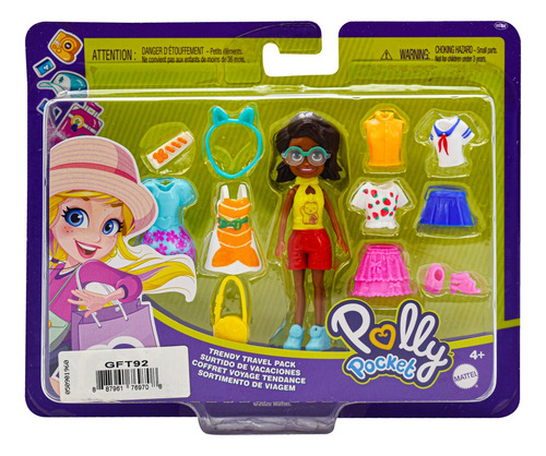 Foto 2 pulgar | Polly Pocket Surtido De Vacaciones Shani Mattel