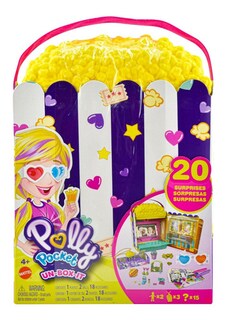 Foto 1 | Polly Pocket Caja De Palomitas 20 Sorpresas Mattel