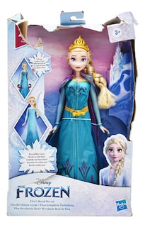 Foto 1 | Disney Frozen Elsa Revelacion Real 2 Estilos 28cm Hasbro Cd