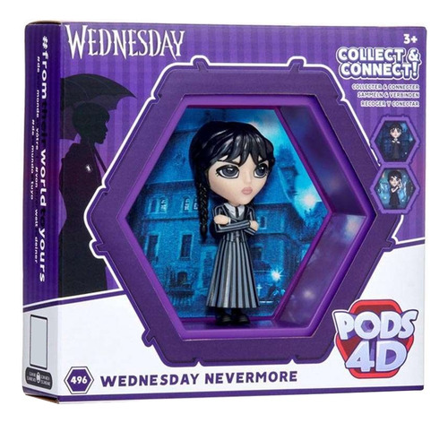 Foto 1 | Wednesday Pods 4d Merlina Nevermore Wow Stuff