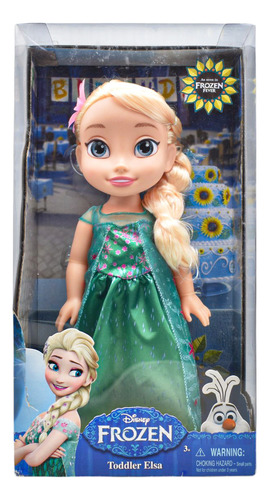 Foto 1 | Frozen Fever Toddler Elsa Muñeca 34cm Verde Jakks Pacific Da
