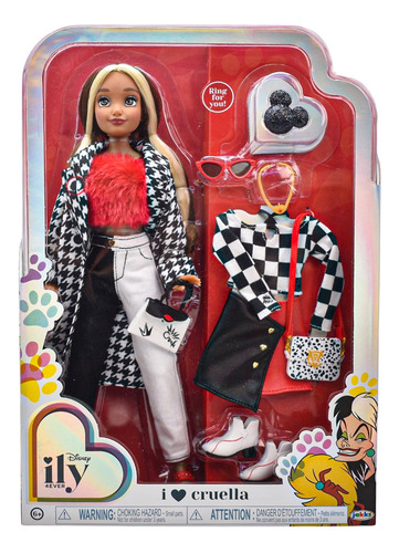 Foto 1 | Disney Muñeca Ily 4ever Cruella 28 Cm Jakks Pacific