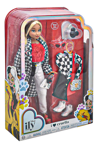Foto 3 pulgar | Disney Muñeca Ily 4ever Cruella 28 Cm Jakks Pacific