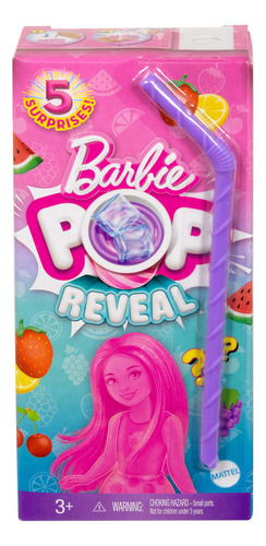 Foto 2 pulgar | Barbie Pop Reveal Chelsea Serie Frutas Muñeca 16cm Mattel
