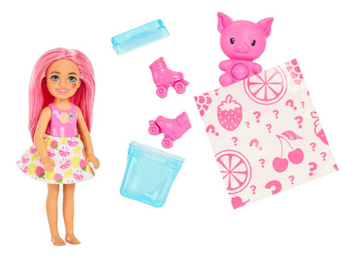 Foto 4 pulgar | Barbie Pop Reveal Chelsea Serie Frutas Muñeca 16cm Mattel