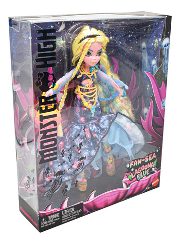 Foto 2 | Monster High Lagoona Blue Fan Sea Muñeca 27cm Mattel