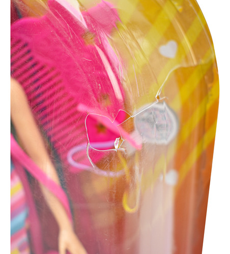 Foto 3 pulgar | Barbie Totally Hair Vestido De Corazones Muñeca  Mattel Cd
