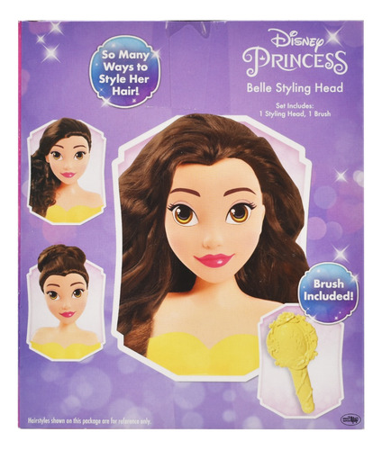 Foto 3 | Disney Princesa Bella Cabeza De Peinado 15cm Just Play
